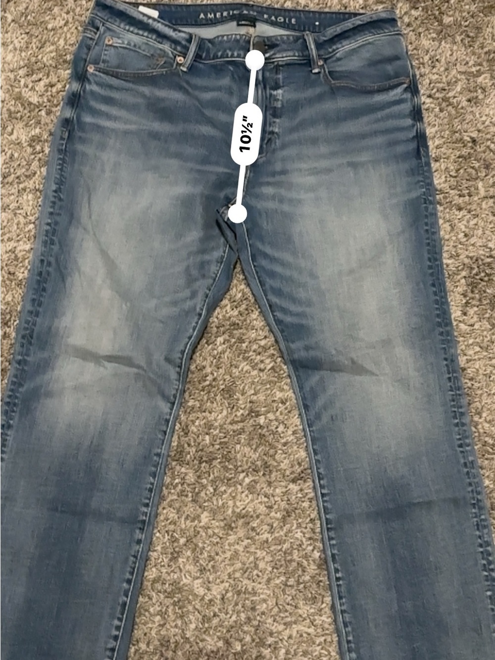 American Eagle Outfitters Men's Medium Blue Bootcut Jeans - Picture 6 of 11